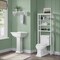 Alaterre Furniture Dover 27" W Bathroom Shelf with 2 Towel Rods ANDO74WH - alternate 6
